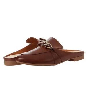 Paul Green Cynthia Leather Slip On Loafers Mules In Nougat Brown Women Size 9 US
